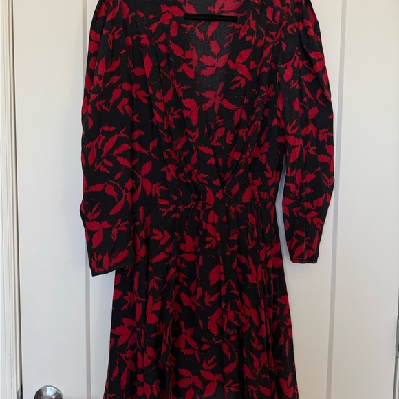 Zadig & Voltaire Black and Red Long Sleeve Dress - Picture 3 of 5